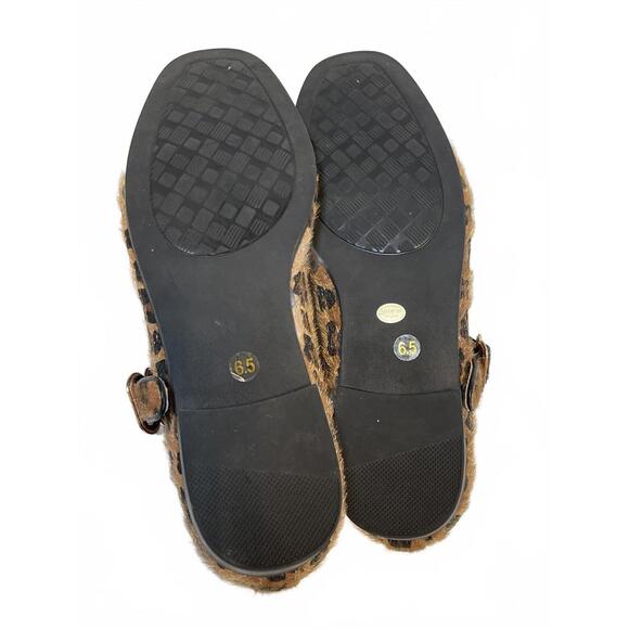 Leopard Print Mary Jane Flats Size 6.5 - Picture 4 of 5